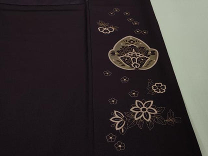 平和屋本店■極上　中国三大刺繍　スワトウ刺繍　汕頭刺繍　総刺繍　訪問着　花唐草文　金糸　ますいわ屋扱い　逸品　DZAB0189kh5