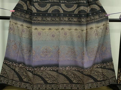 平和屋本店■極上　中国三大刺繍 スワトウ刺繍 汕頭刺繍 訪問着　鳳凰花唐草蝶文　暈し染め　金糸　さが美扱い　逸品　未使用　DZAB0190kh5