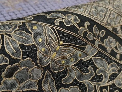 平和屋本店■極上　中国三大刺繍 スワトウ刺繍 汕頭刺繍 訪問着　鳳凰花唐草蝶文　暈し染め　金糸　さが美扱い　逸品　未使用　DZAB0190kh5