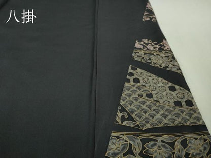 平和屋本店■極上　中国三大刺繍 スワトウ刺繍 汕頭刺繍 訪問着　鳳凰花唐草蝶文　暈し染め　金糸　さが美扱い　逸品　未使用　DZAB0190kh5