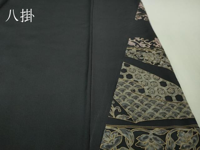 平和屋本店■極上　中国三大刺繍 スワトウ刺繍 汕頭刺繍 訪問着　鳳凰花唐草蝶文　暈し染め　金糸　さが美扱い　逸品　未使用　DZAB0190kh5