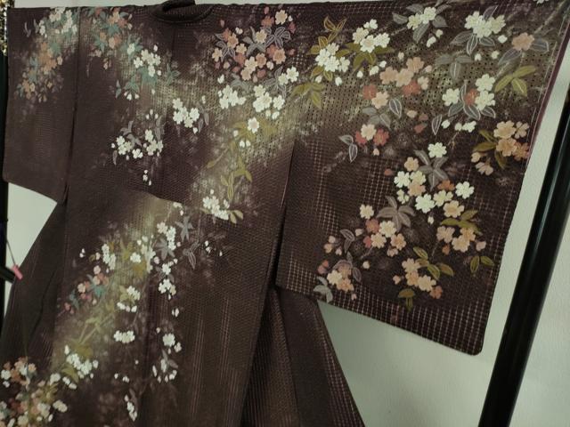 平和屋本店■極上　中国三大刺繍　スワトウ刺繍 汕頭刺繍　相良刺繍　訪問着　作家物　草花文　暈し染め　金糸　逸品　未使用　DZAB0195kh5