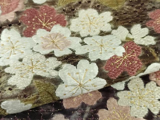 平和屋本店■極上　中国三大刺繍　スワトウ刺繍 汕頭刺繍　相良刺繍　訪問着　作家物　草花文　暈し染め　金糸　逸品　未使用　DZAB0195kh5