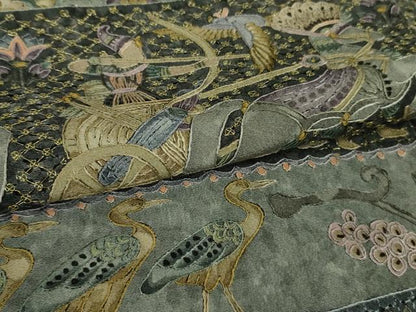 平和屋本店■極上　中国三大刺繍　スワトウ刺繍　汕頭刺繍　訪問着　エジプト壁画文様　逸品　DZAB0199kh5