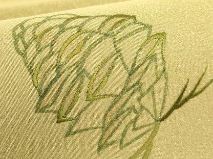 平和屋着物●極上 太鼓柄袋帯 作家物 刺繍 松ぼっくり 金彩 逸品 DZAB0202kh5