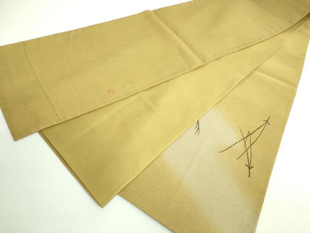 平和屋着物●極上 太鼓柄袋帯 作家物 刺繍 松ぼっくり 金彩 逸品 DZAB0202kh5