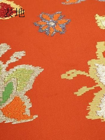 平和屋着物●最高級 龍村平蔵製 太鼓柄 本袋帯 モール昌花文 金銀糸 逸品 DZAB0203kh5