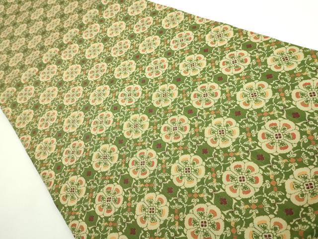 平和屋着物●極上 龍村美術織物 九寸開き名古屋帯 花鳥梅花文錦 逸品 DZAB0212kh5
