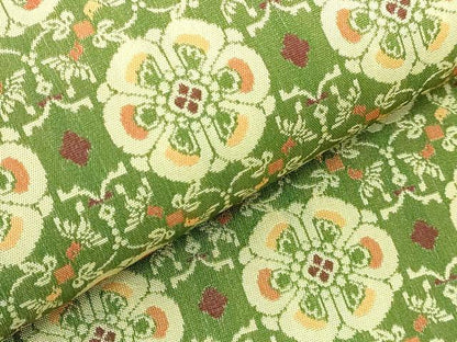 平和屋着物●極上 龍村美術織物 九寸開き名古屋帯 花鳥梅花文錦 逸品 DZAB0212kh5