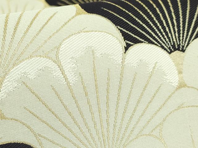 平和屋本店■極上　木野織物　菱屋善兵衛謹製　六通柄袋帯　花青海波　金糸　逸品　DZAB0225kh5