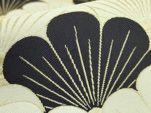 平和屋本店■極上　木野織物　菱屋善兵衛謹製　六通柄袋帯　花青海波　金糸　逸品　DZAB0225kh5