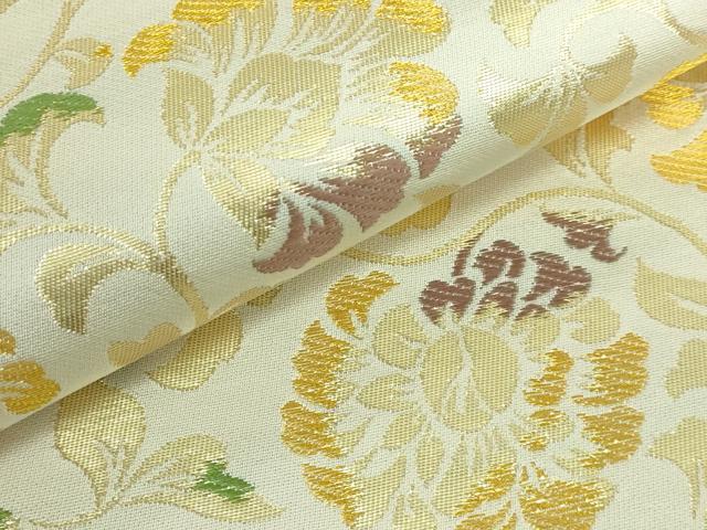 平和屋本店■極上　龍村美術織物　たつむら　全通柄袋帯　唐草文　金糸　逸品　DZAB0231kh5