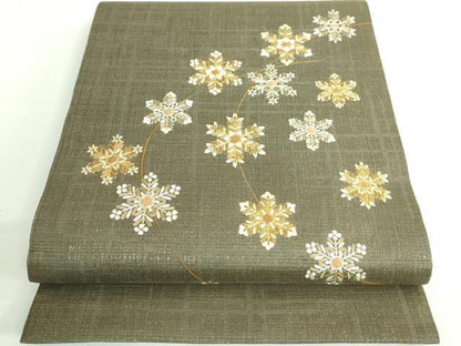 平和屋着物●極上 京都 染の聚楽 高橋泰三 太鼓柄袋帯 駒刺繍 総刺繍 雪華 金銀糸 ゑり善扱い たとう紙付き 逸品 DZAB0245kh5