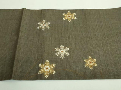 平和屋着物●極上 京都 染の聚楽 高橋泰三 太鼓柄袋帯 駒刺繍 総刺繍 雪華 金銀糸 ゑり善扱い たとう紙付き 逸品 DZAB0245kh5