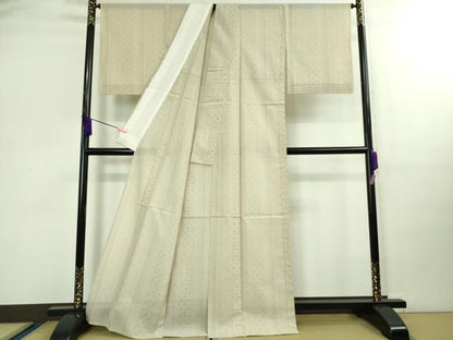 平和屋本店＊極上 夏物 本場大島紬 夏大島 麻の葉 七宝間道 逸品 DZAB0303kh5