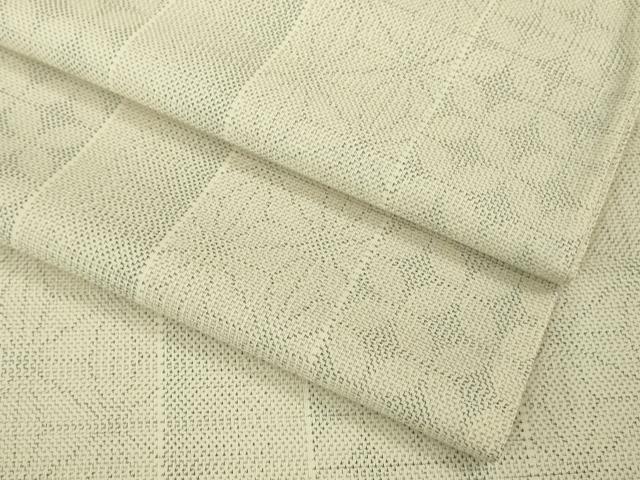 平和屋本店＊極上 夏物 本場大島紬 夏大島 麻の葉 七宝間道 逸品 DZAB0303kh5