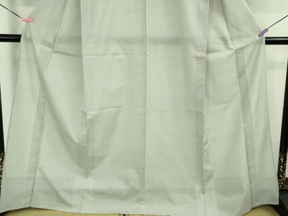 平和屋本店■極上　夏物　本場大島紬　夏大島　白大島　一元絣　萬葉染之証　染匠 岸本哲夫　福原大島紬謹製　証紙付き　逸品　DZAB0305kh5
