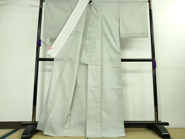 平和屋本店■極上　夏物　本場大島紬　夏大島　白大島　一元絣　萬葉染之証　染匠 岸本哲夫　福原大島紬謹製　証紙付き　逸品　DZAB0305kh5