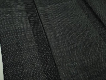 平和屋着物■極上　夏物　男性　紗紬　濃紺地　正絹　逸品　DZAB0313kh5
