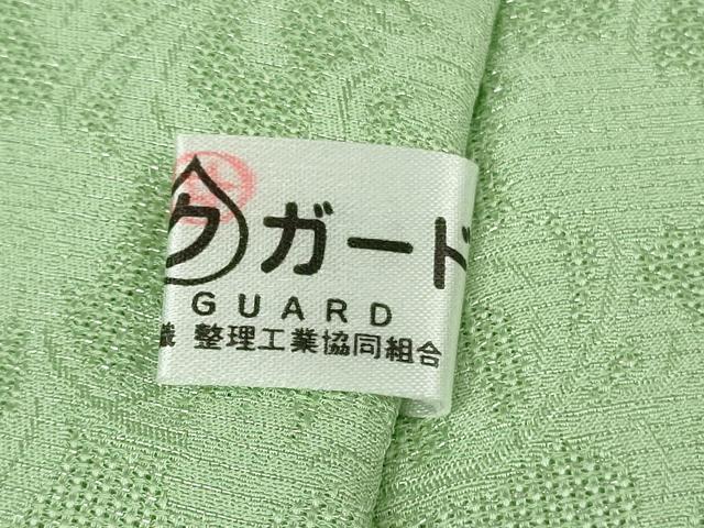 平和屋着物▽極上 道中着 スリーシーズン 春夏秋 塵除け ロング丈 花唐草紋紗 夏虫色 逸品 未使用 DZAB0329kh5