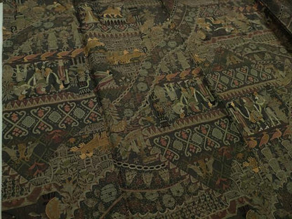 平和屋本店■極上　中国三大刺繍　スワトウ刺繍　汕頭刺繍　訪問着　エジプト壁画文様　逸品　DZAB0337kh5