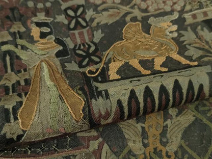平和屋本店■極上　中国三大刺繍　スワトウ刺繍　汕頭刺繍　訪問着　エジプト壁画文様　逸品　DZAB0337kh5