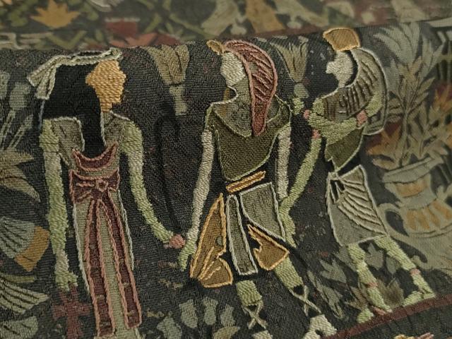 平和屋本店■極上　中国三大刺繍　スワトウ刺繍　汕頭刺繍　訪問着　エジプト壁画文様　逸品　DZAB0337kh5