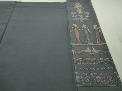 平和屋本店■極上　中国三大刺繍　スワトウ刺繍 汕頭刺繍　総刺繍　訪問着　エジプト壁画文様　金糸　小田急百貨店扱い　逸品　DZAB0338kh5