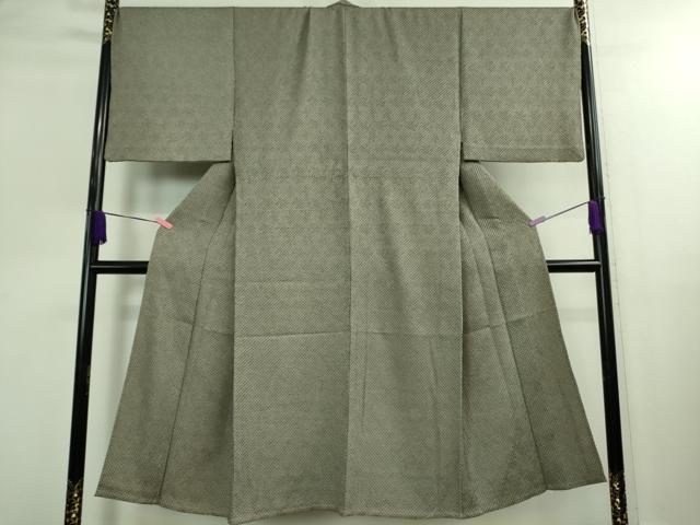 平和屋本店▽極上 男性 小紋 単衣 キングサイズ 総絞り 逸品 DZAB0346kh5
