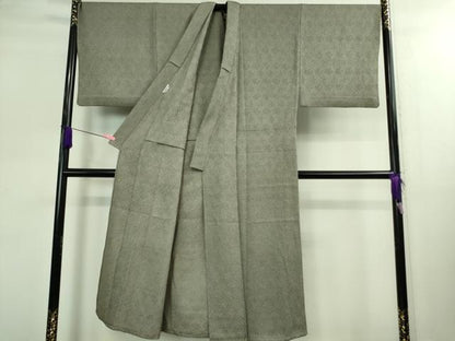 平和屋本店▽極上 男性 小紋 単衣 キングサイズ 総絞り 逸品 DZAB0346kh5