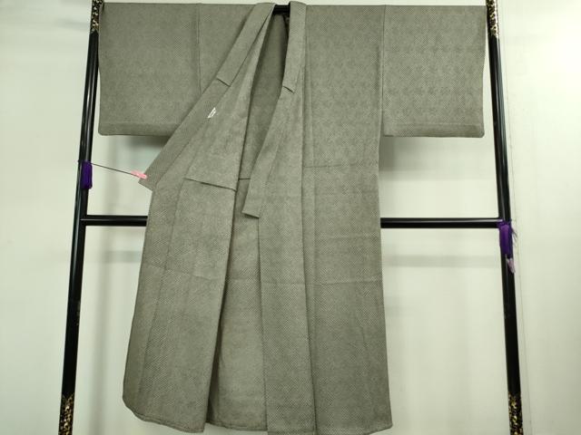 平和屋本店▽極上 男性 小紋 単衣 キングサイズ 総絞り 逸品 DZAB0346kh5
