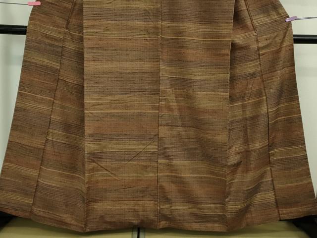 平和屋本店■極上　郡上紬　草木染　たとう紙付き　逸品　DZAB0351kh5