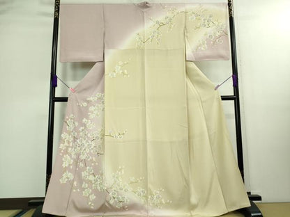 平和屋本店■極上　訪問着　胡蝶蘭　暈し染め　逸品　DZAB0363kh5