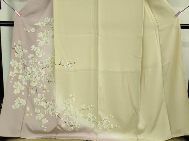 平和屋本店■極上　訪問着　胡蝶蘭　暈し染め　逸品　DZAB0363kh5