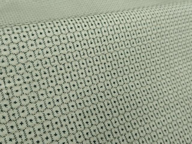 平和屋本店●極上　男性　本場大島紬　キングサイズ　白大島　100亀甲　総詰め　逸品　未使用　DZAB0372kh6