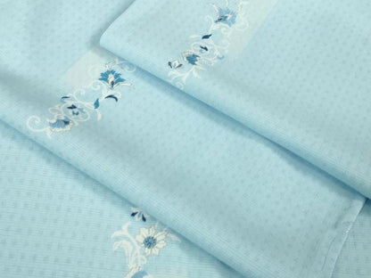 平和屋着物＊極上 夏物 小紋 花唐草文 銀彩 やまと誂製 洗える着物 逸品 未使用 DZAB0378kh5