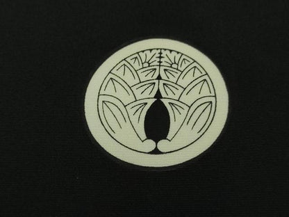 平和屋着物■極上 男性 黒紋付 長羽織セット 逸品 DZAB0392kh5