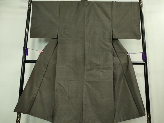 平和屋着物■極上 男性 本場大島紬 アンサンブル 長羽織 100亀甲 総詰め 逸品 DZAB0395kh5