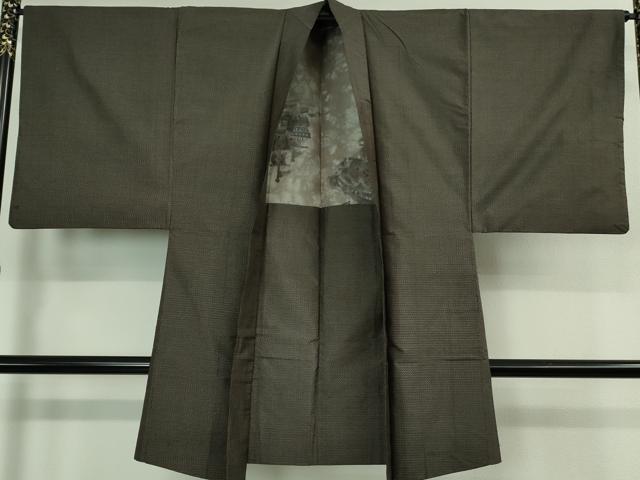 平和屋着物■極上 男性 本場大島紬 アンサンブル 長羽織 100亀甲 総詰め 逸品 DZAB0395kh5