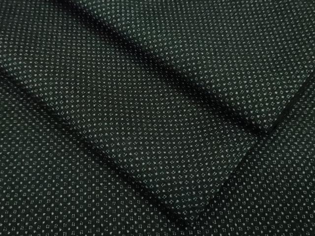 平和屋着物■極上　男性　本場大島紬　アンサンブル　長羽織　濃紺地　逸品　DZAB0400kh5