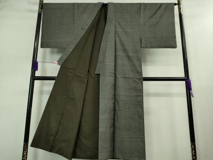 平和屋着物■極上　男性　本場大島紬　アンサンブル　長羽織　100亀甲　総詰め　逸品　DZAB0403kh5