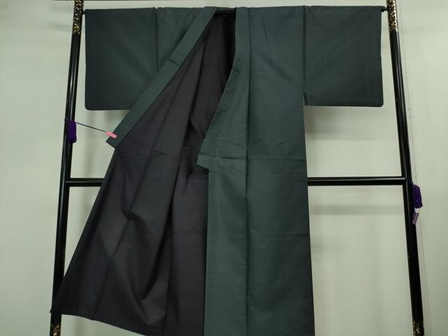平和屋着物■極上 男性 本場大島紬 アンサンブル 長羽織 100亀甲 総詰め 逸品 DZAB0423kh5