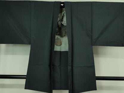 平和屋着物■極上 男性 本場大島紬 アンサンブル 長羽織 100亀甲 総詰め 逸品 DZAB0423kh5