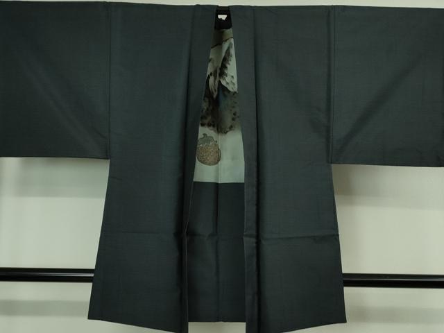 平和屋着物■極上 男性 本場大島紬 アンサンブル 長羽織 100亀甲 総詰め 逸品 DZAB0423kh5
