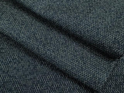 平和屋着物■極上　男性　紬　アンサンブル　長羽織　濃紺地　逸品　DZAB0424kh5