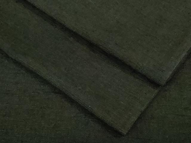 平和屋着物■極上 男性 紬 アンサンブル 長羽織 色無地 蝋色 羽織紐付き 逸品 DZAB0435kh5