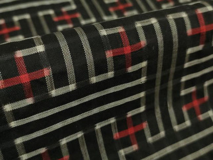 平和屋着物■希少 本場大島紬 龍郷絣 秋名バラ アンサンブル 羽織セット 逸品 DZAB0445kh5