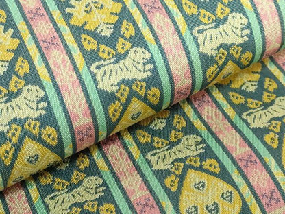 平和屋着物●極上 龍村美術織物 九寸開き名古屋帯 埃及の虎 逸品 DZAB0451kh5
