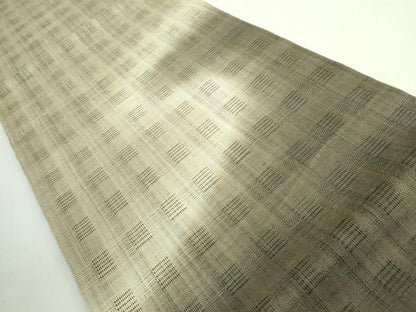 平和屋着物＊極上 夏物 九寸開き名古屋帯 霞文 麻 逸品 DZAB0459kh5