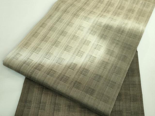 平和屋着物＊極上 夏物 九寸開き名古屋帯 霞文 麻 逸品 DZAB0459kh5